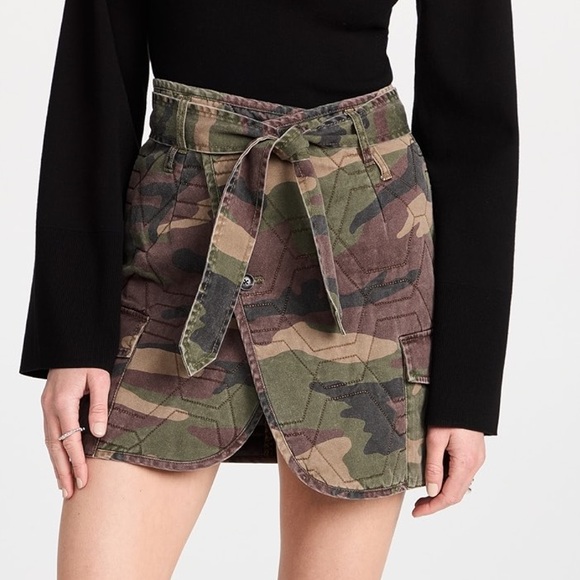 Marissa Webb Dresses & Skirts - Marissa Webb Katrina Quilted Woodland Camo Mini‎ Skirt